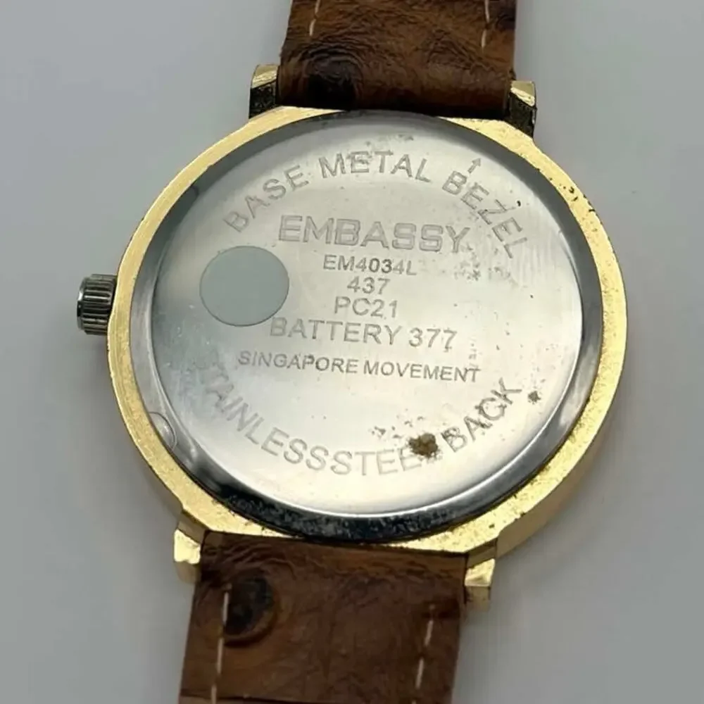 Gold & Brown Embassy Watch